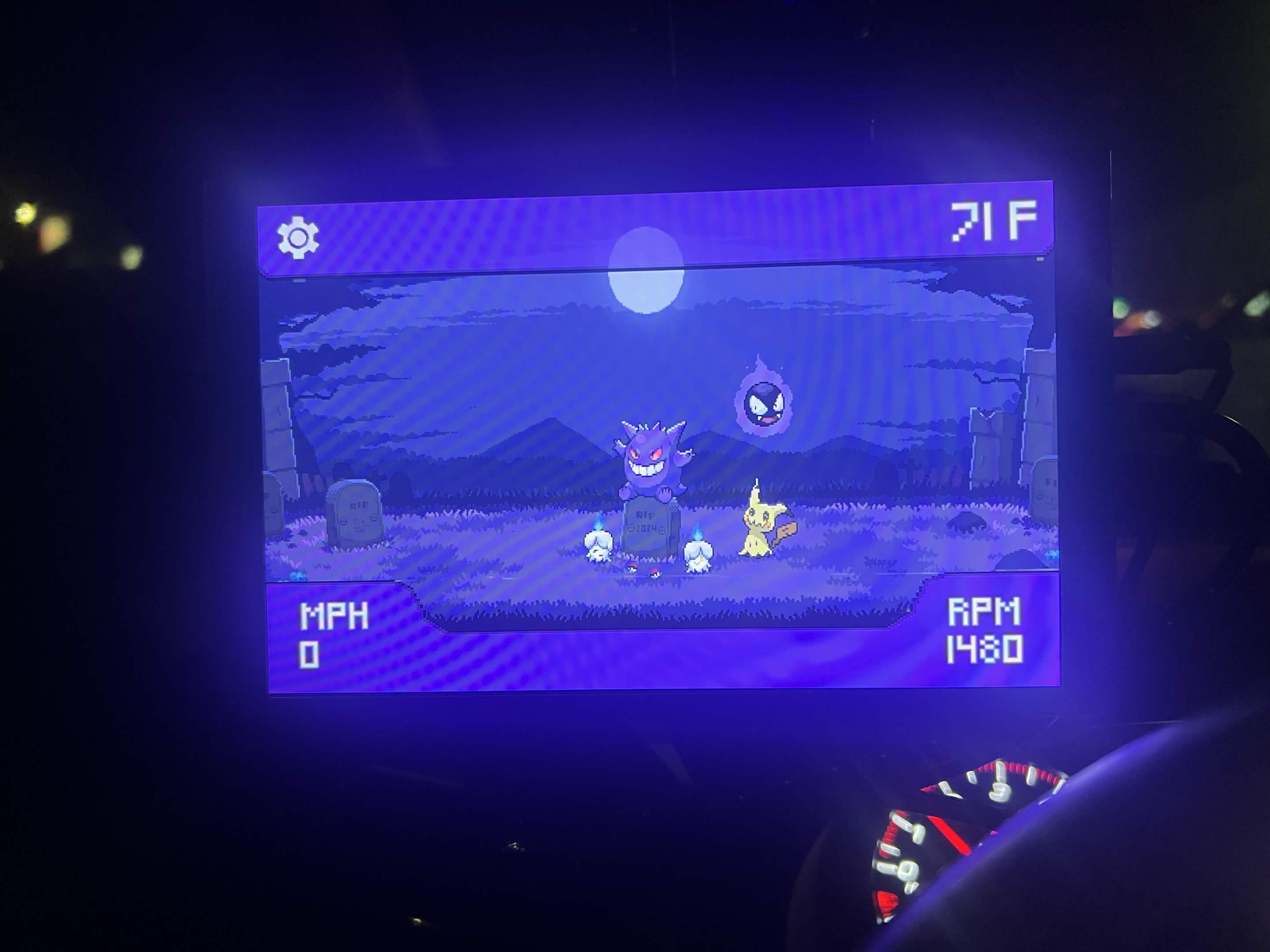 Car Dashboard — Main Screen