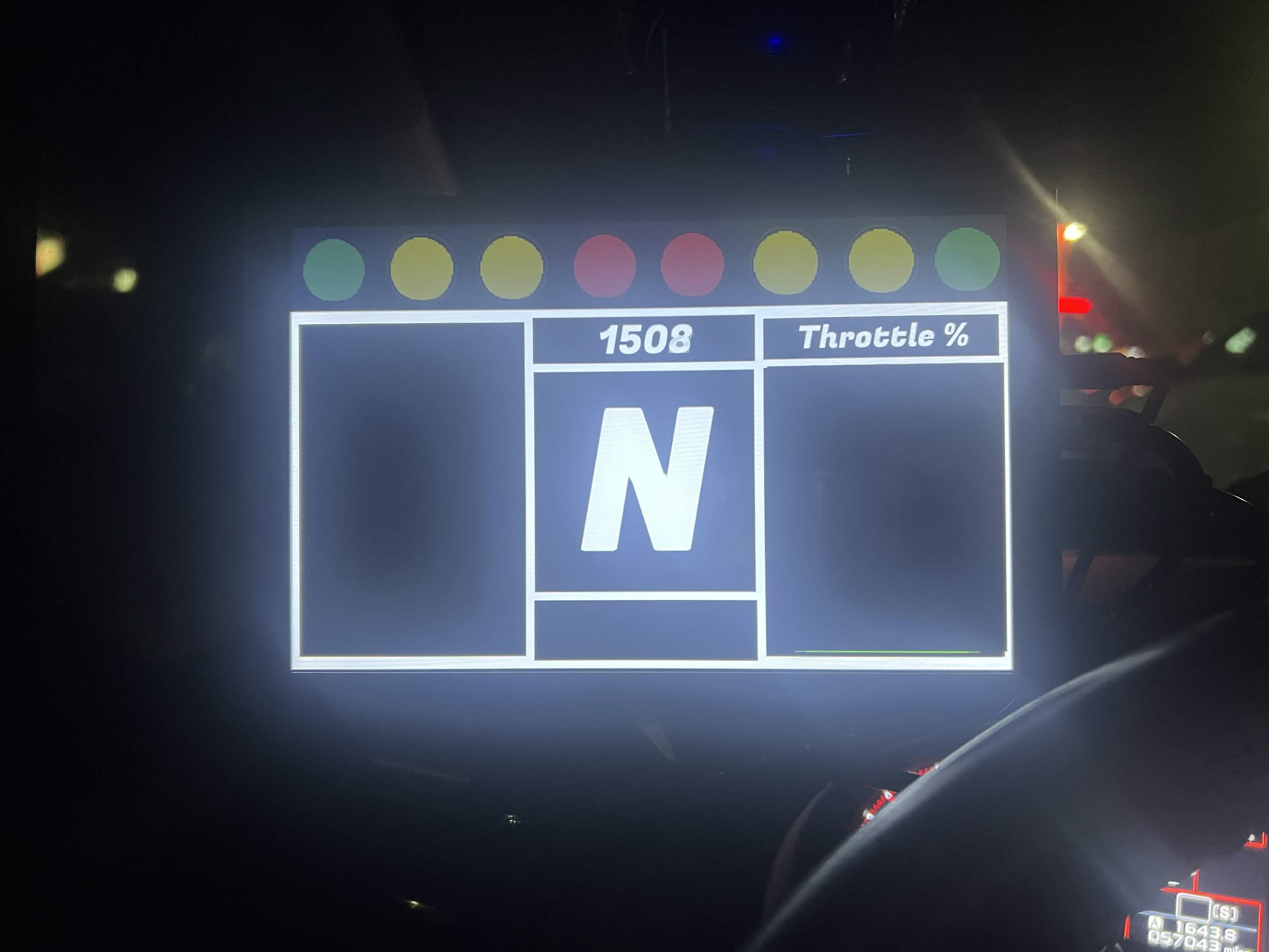 Car Dashboard — Shift Lights